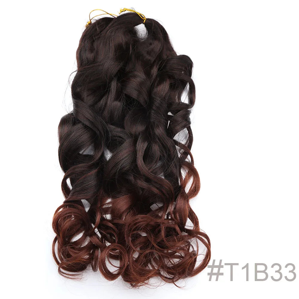 Spiral Curls Pre-Stretched Braiding Hair - Various Ombre Selections