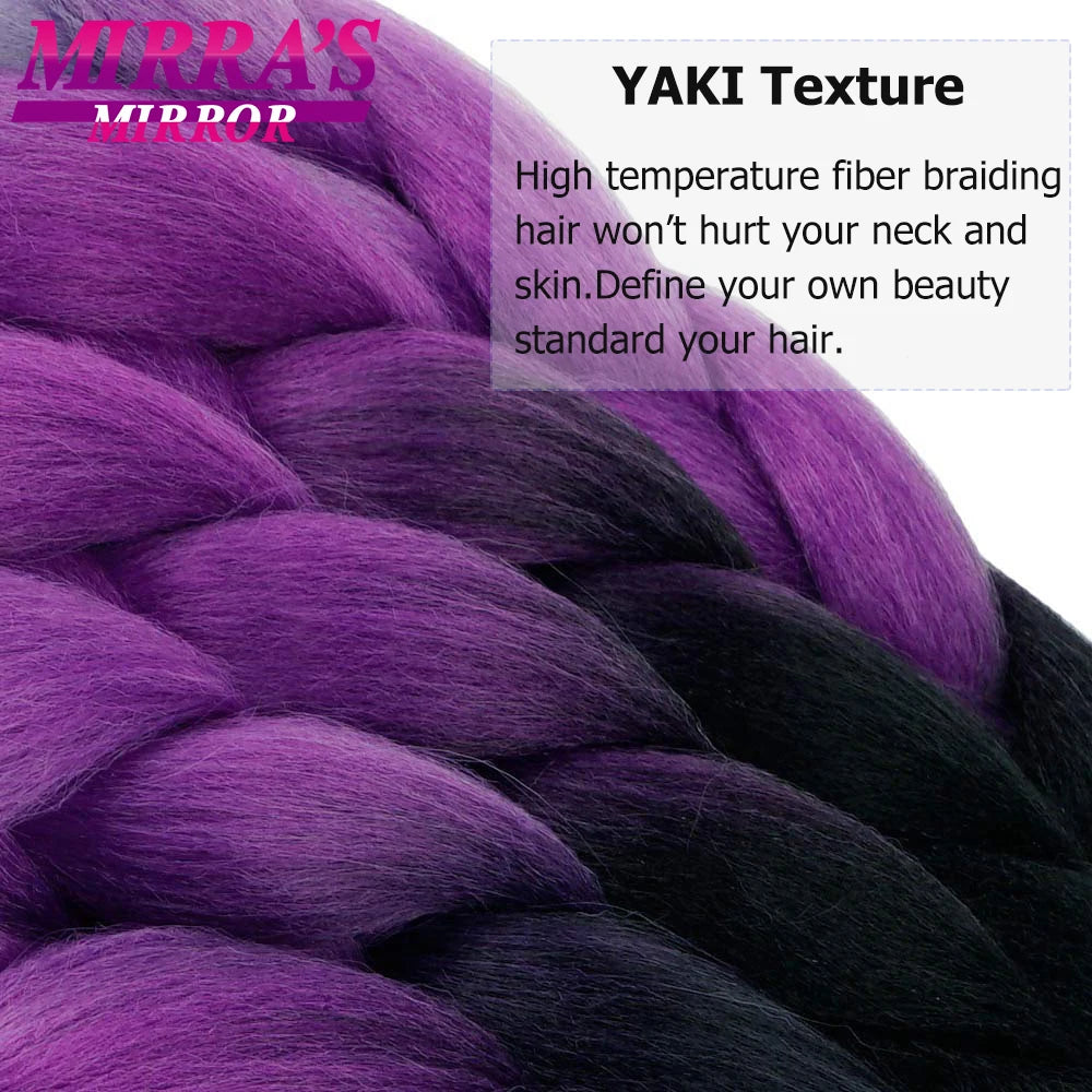 6 Bundles Jumbo Synthetic Braiding Hair - Various Colors Available