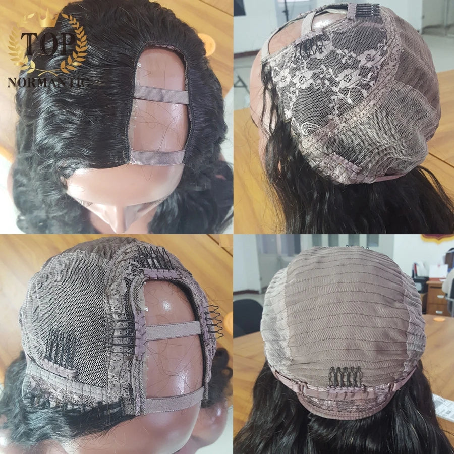 Deep Wave U Part Human Hair Wig