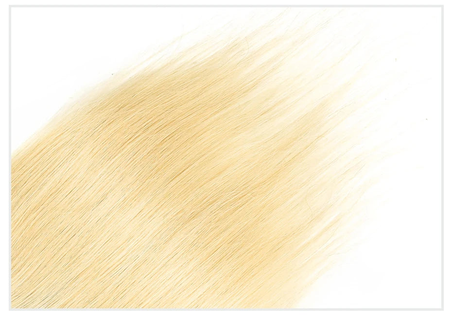 Straight Human Hair Lace Closure with Baby Hair - Various Options Available