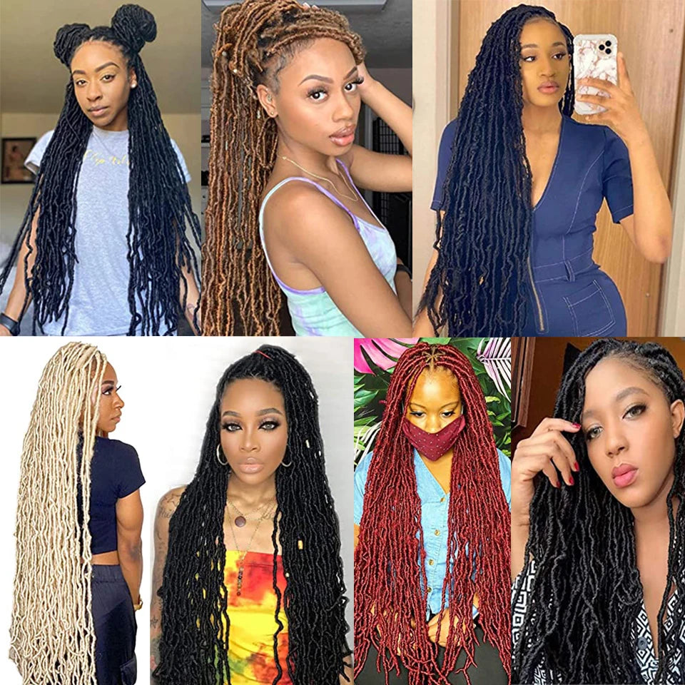 Faux Locs Crochet Synthetic Hair - Various Colors Available