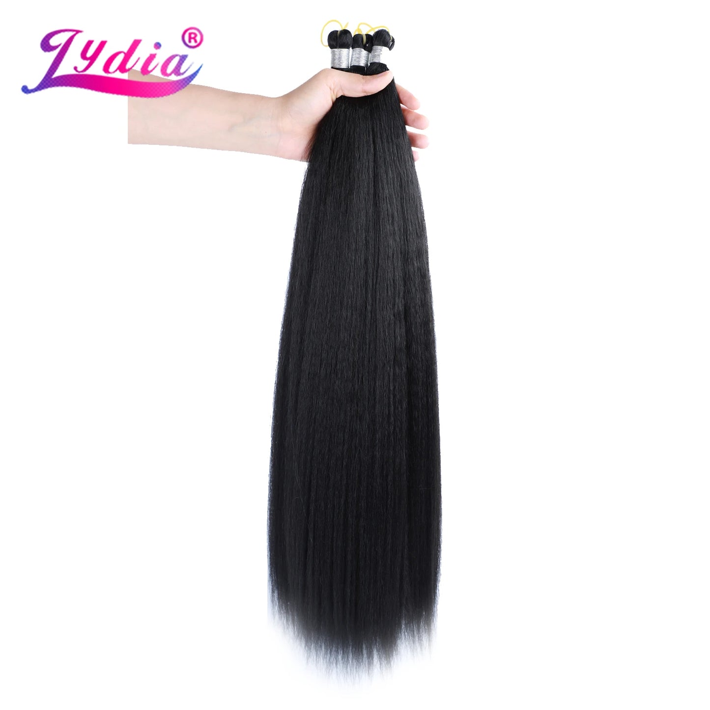 Kinky Straight Bundles Synthetic Hair Extension Crochet/Braiding