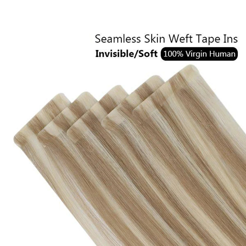 Invisible Seamless Skin Weft Injection Virgin Human Hair Tape In
