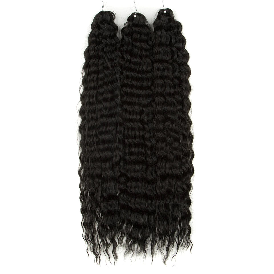 Water Wave Synthetic Crochet Hair 24 Inch - Various Colors Available