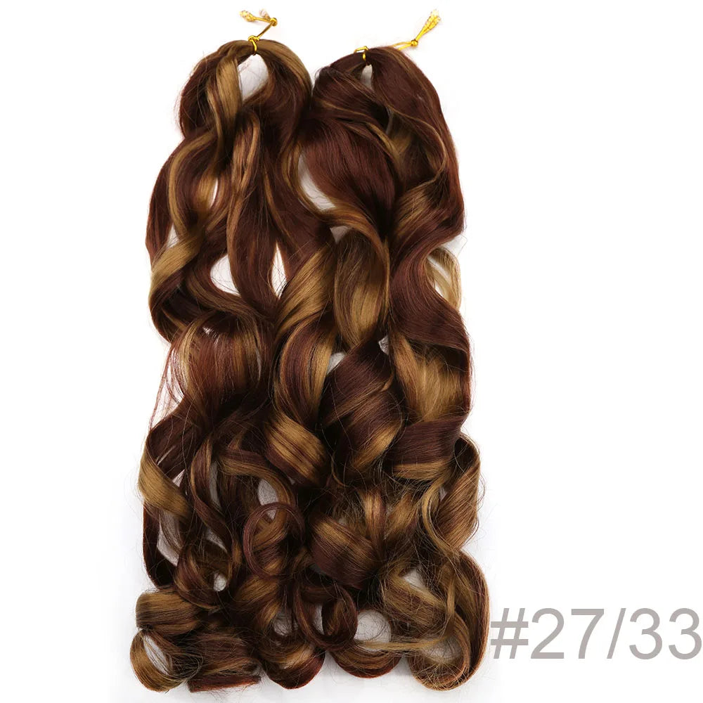 Spiral Curls Pre-Stretched Braiding Hair - Various Ombre Selections