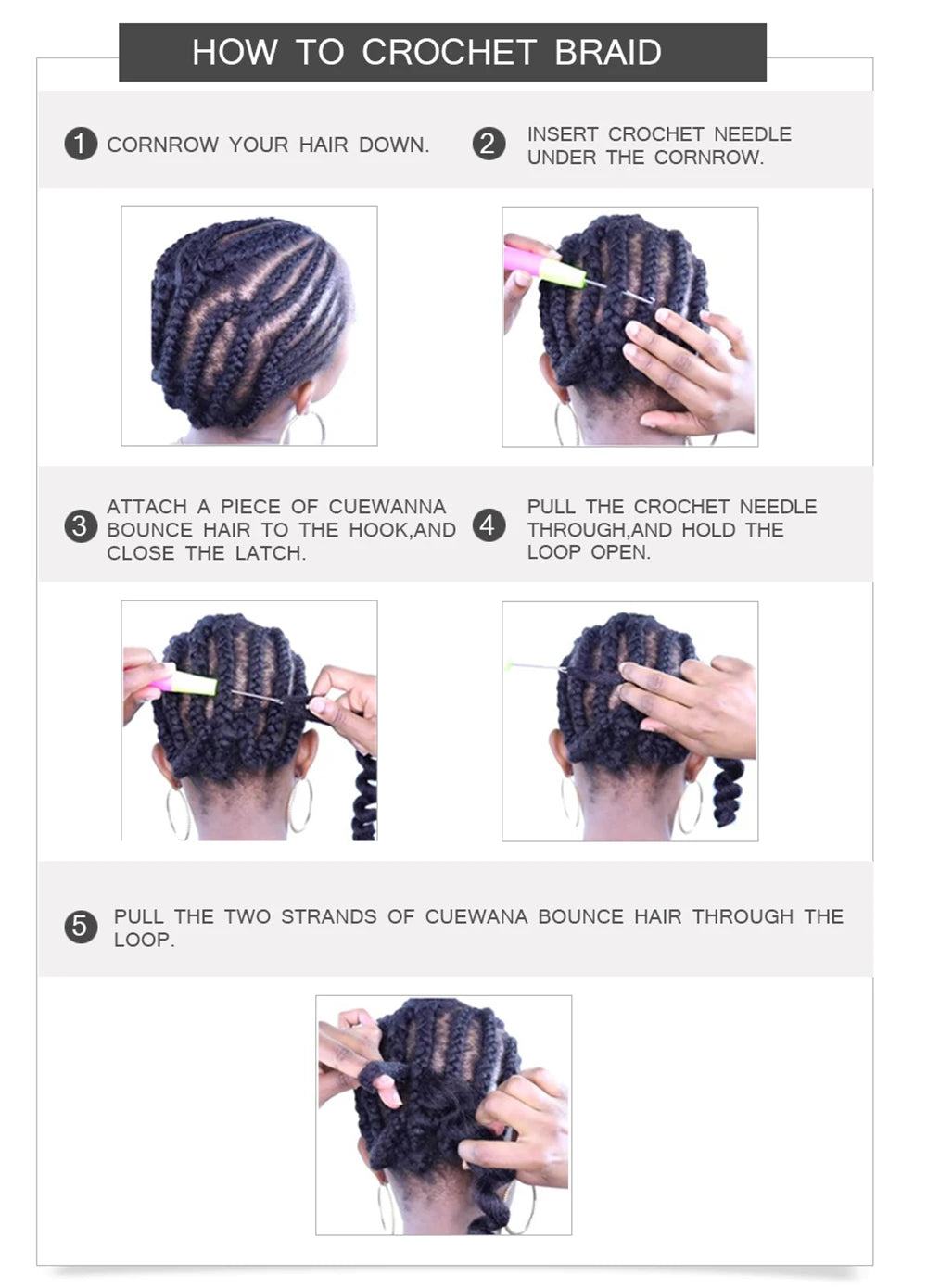 Bohemian Passion Twist Synthetic Pre-Looped Crochet Hair - Various Colors Available