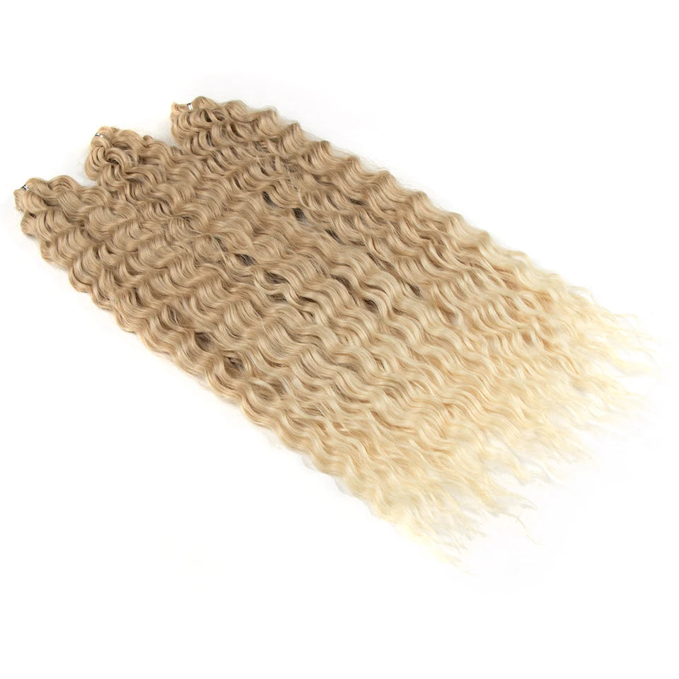Water Wave Synthetic Crochet Hair 24 Inch - Various Colors Available