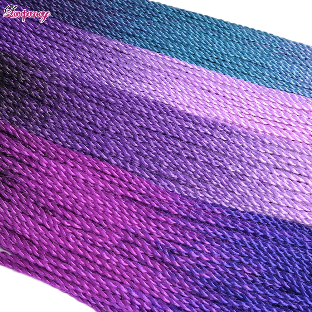 24 Inch Senegalese Twist Synthetic Crochet Braids - Various Colors Available