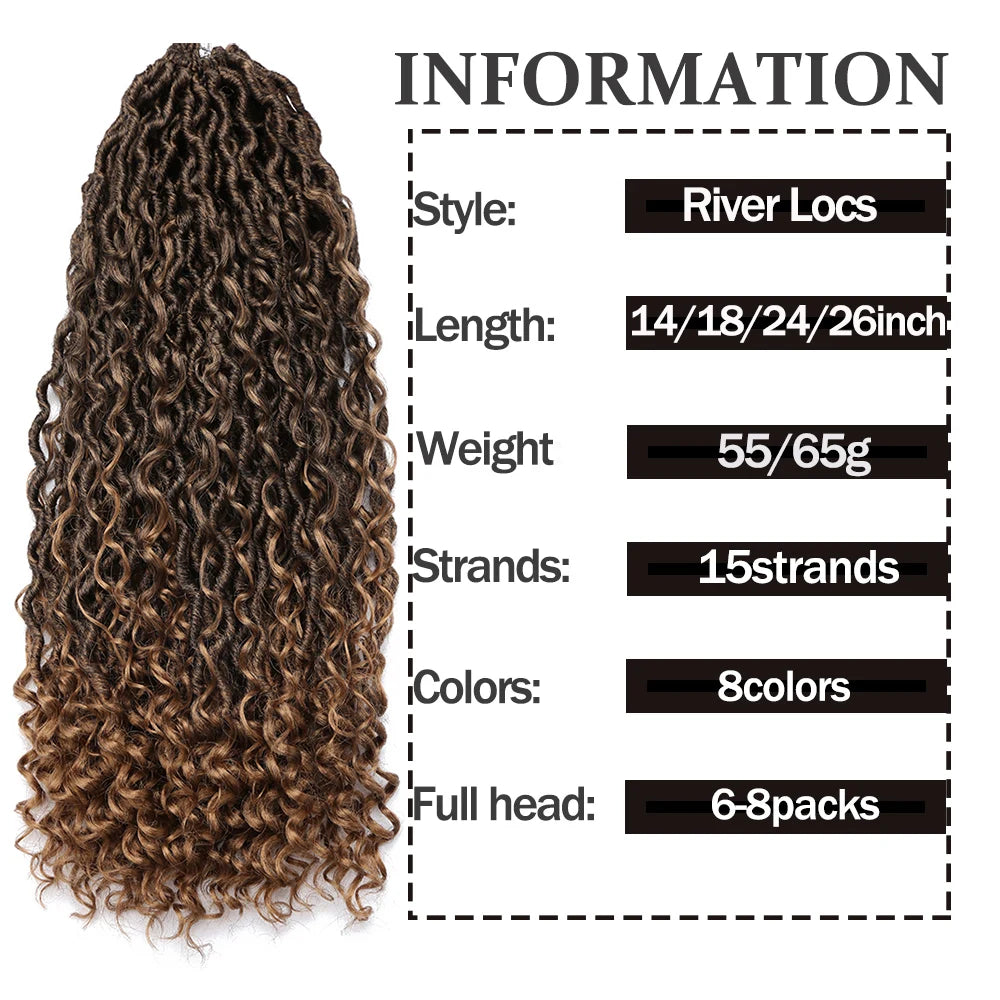 Goddess Locs Synthetic Crochet Hair