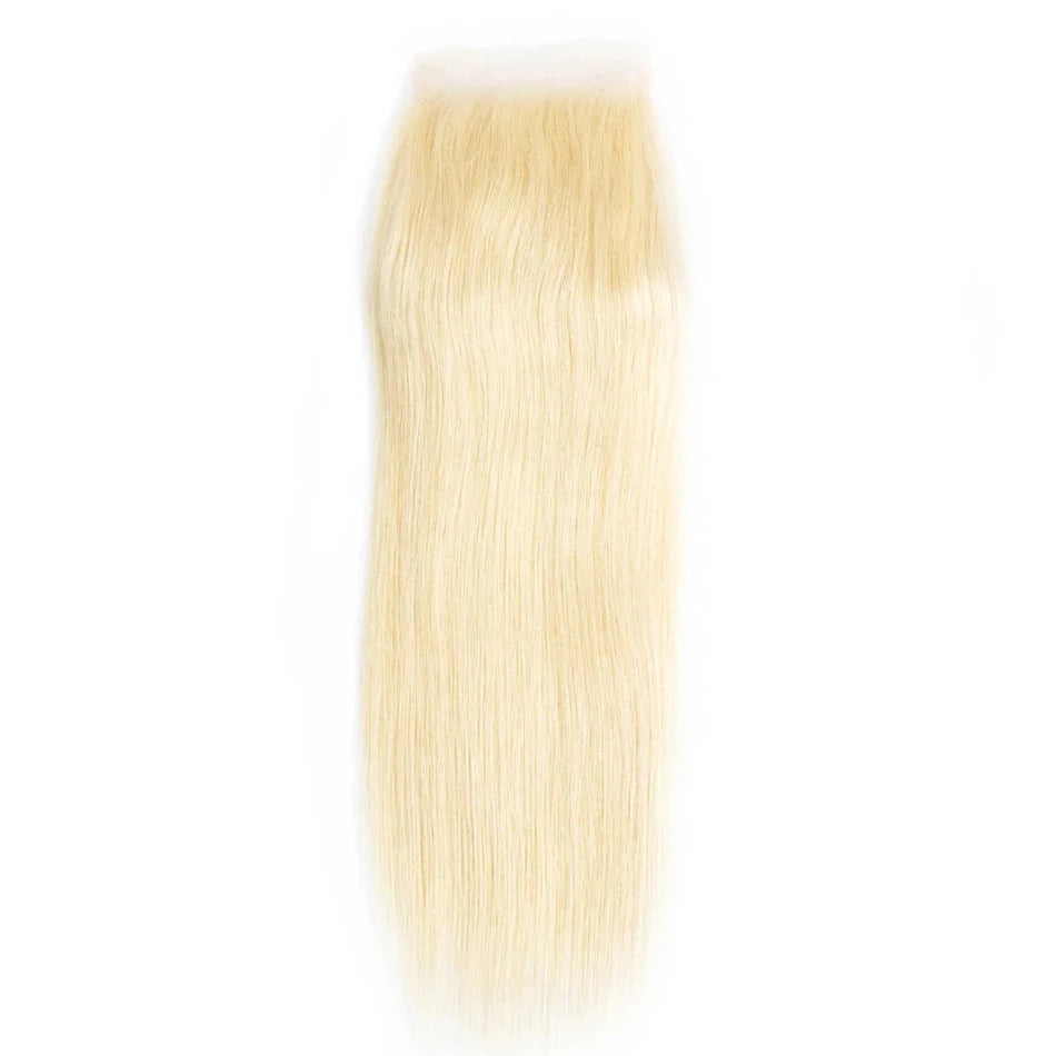 Remy Silicone Silk Base Human Hair Lace Closures with Baby Hair - Various Options Available