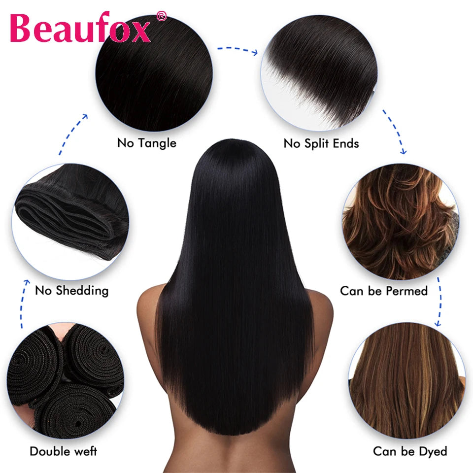 Straight Bundles Human Hair (Two Colors Available)