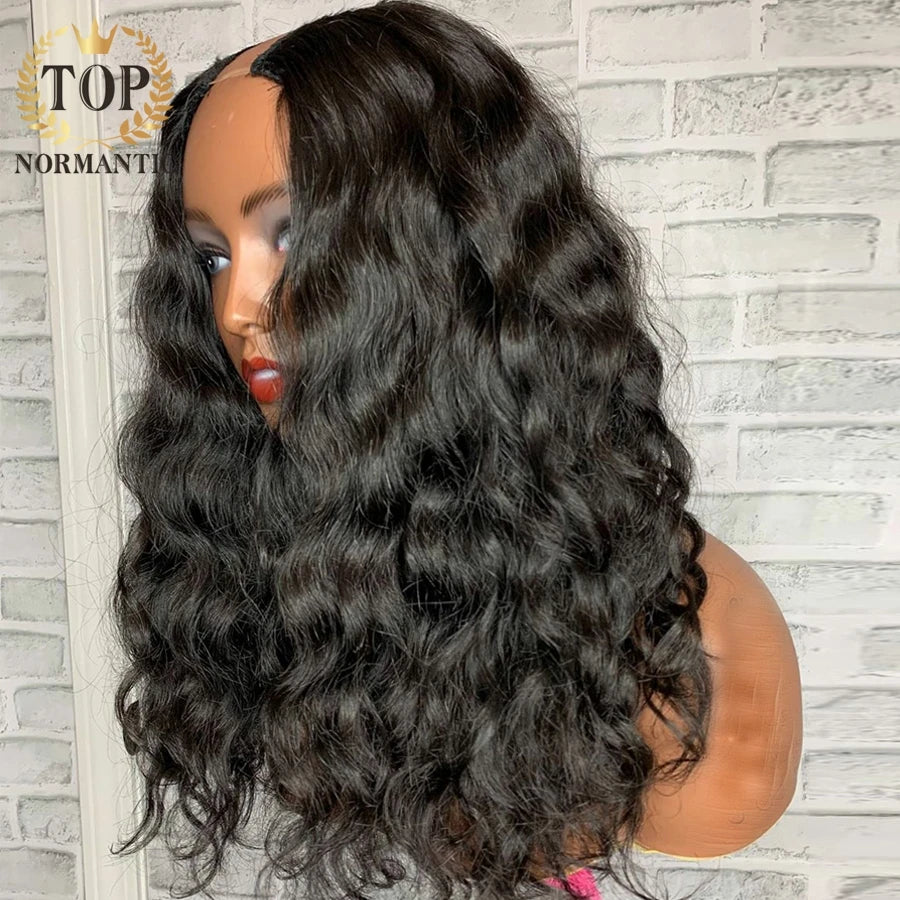 Deep Wave U Part Human Hair Wig