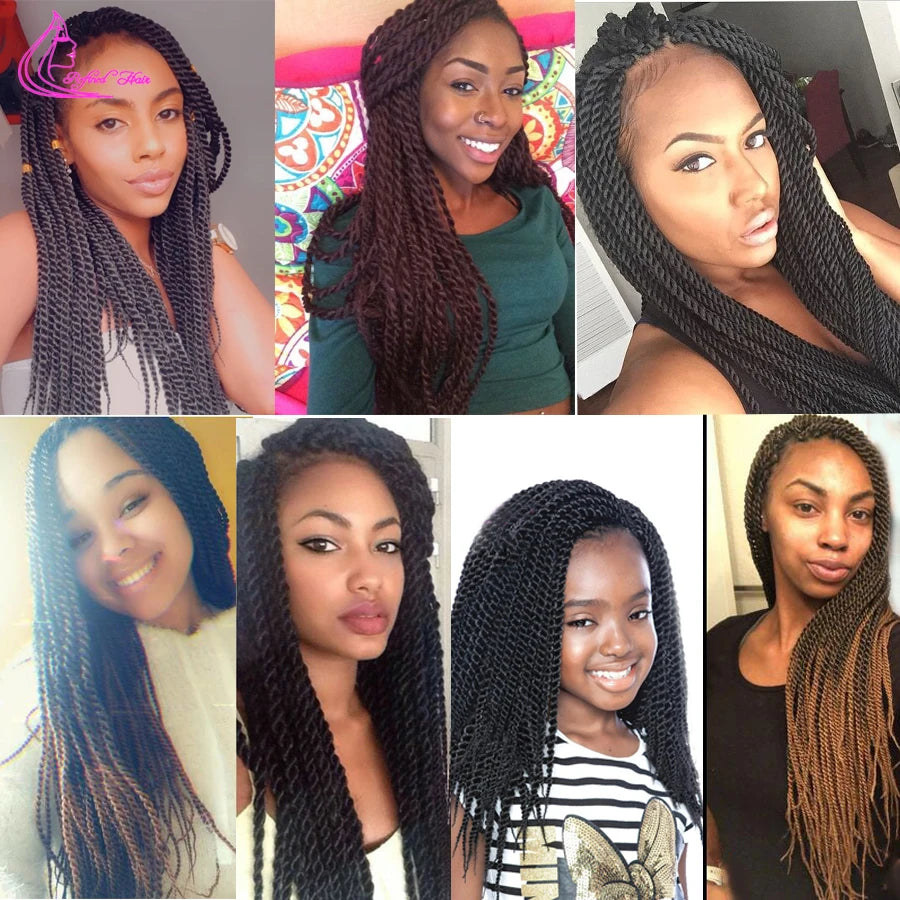 Synthetic Crochet Senegalese Twist Hair - Various Colors Available