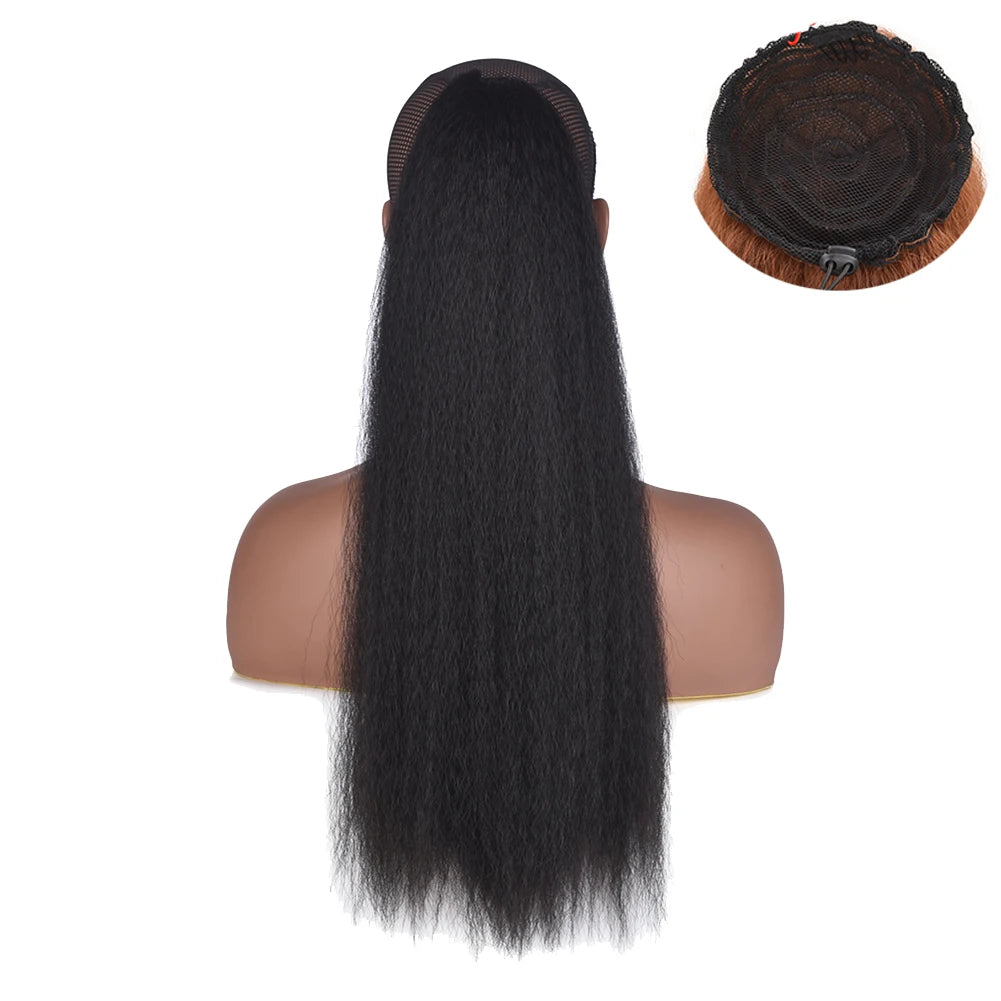 Synthetic Drawstring Wrap Around Ponytail - Various Colors Available