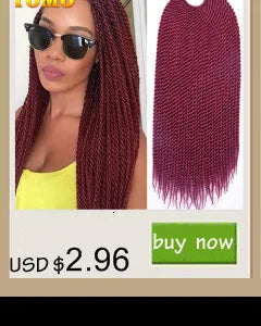 Senegalese Twist Synthetic Crochet Braided Hair - Various Colors Available