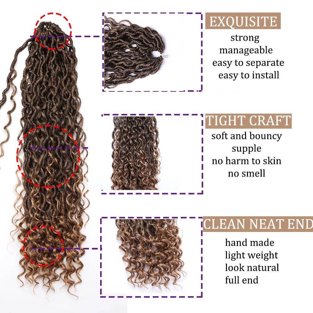 Goddess Locs Synthetic Crochet Hair