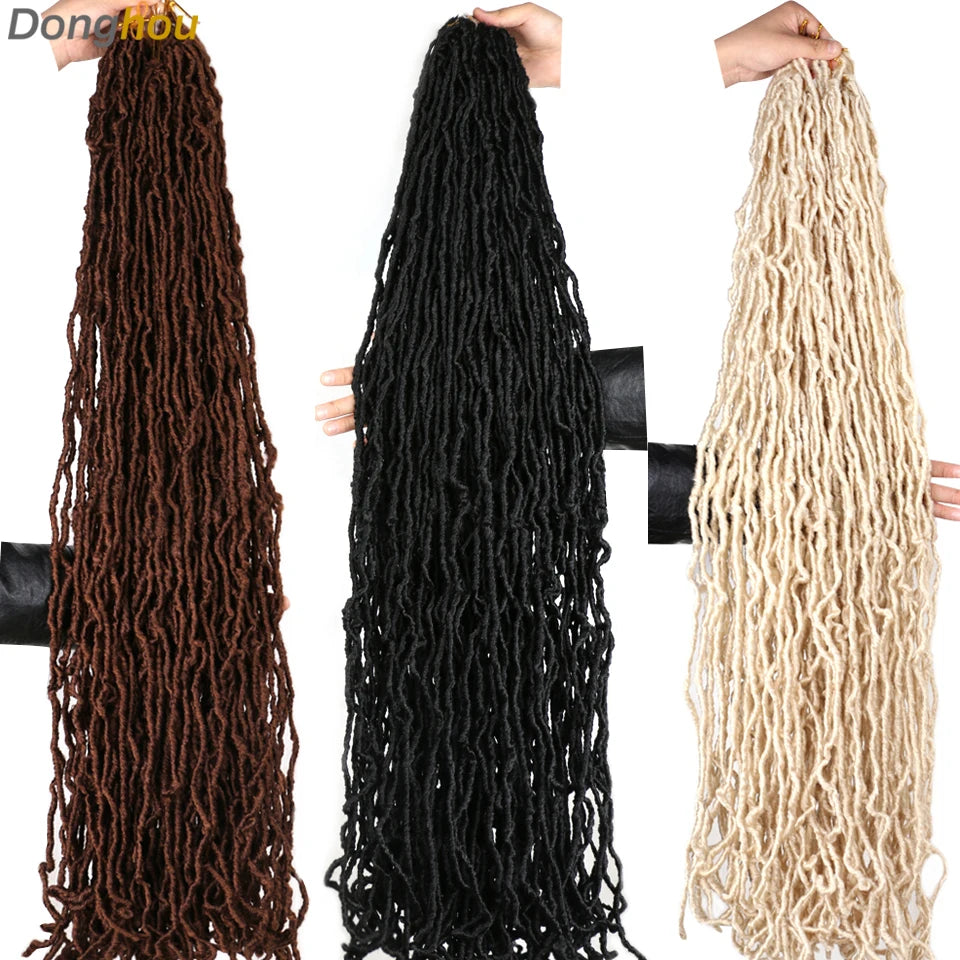 Faux Locs Crochet Synthetic Hair - Various Colors Available