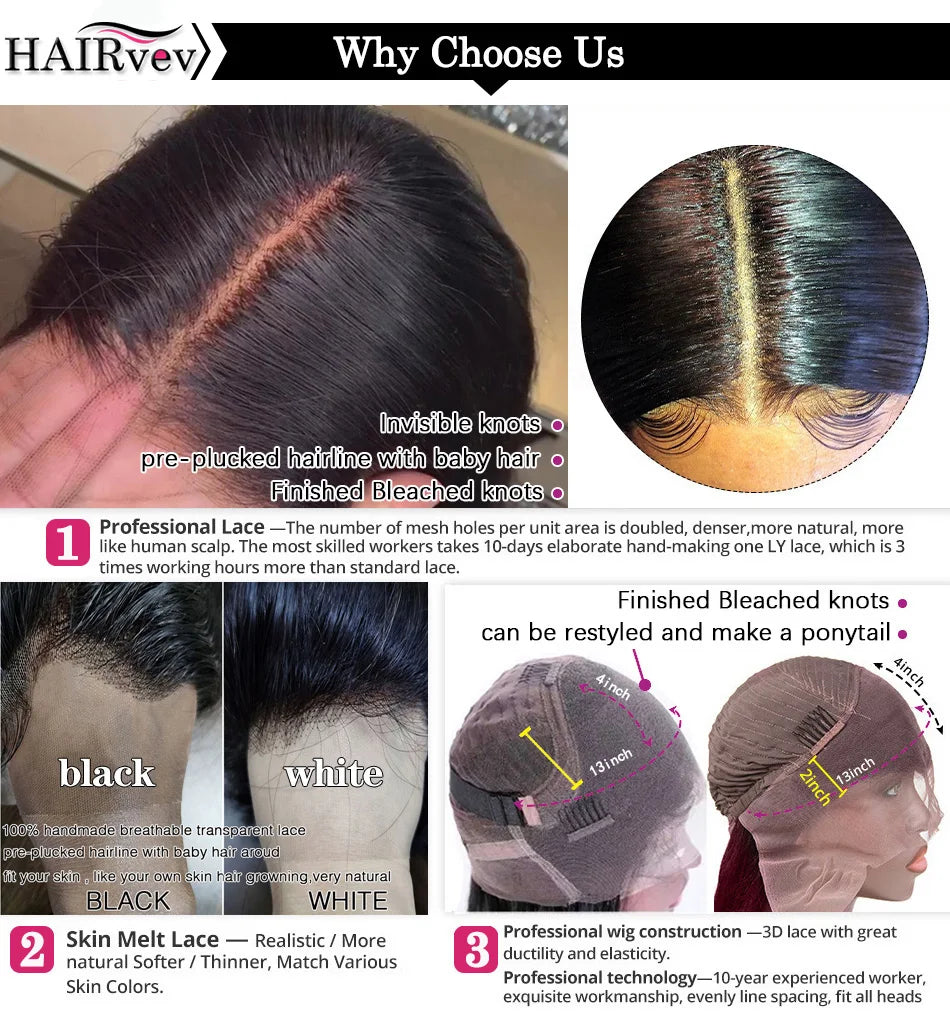 Blue Body Wave - Pre Plucked HD Transparent Lace Front Human Hair Wig