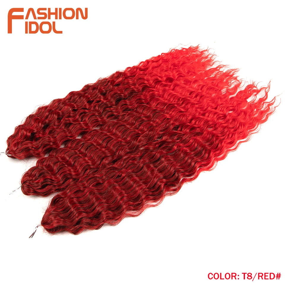 Water Wave Synthetic Crochet Hair - Various Colors Available