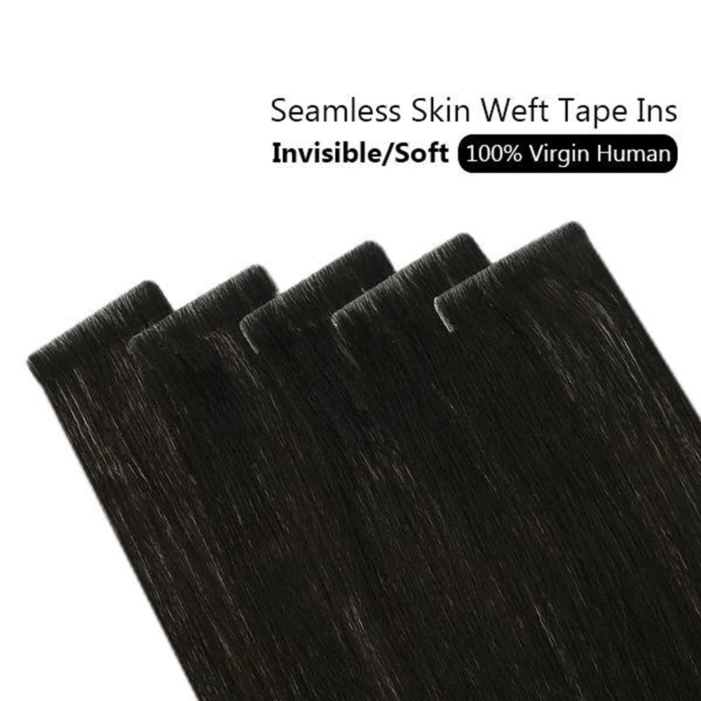 Invisible Seamless Skin Weft Injection Virgin Human Hair Tape In