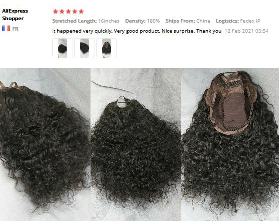 Deep Wave U Part Human Hair Wig
