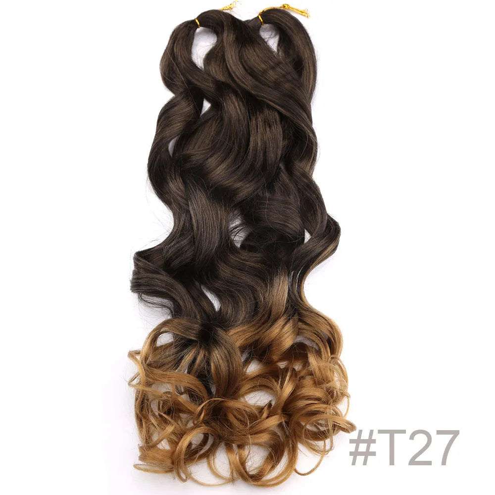 Spiral Curls Pre-Stretched Braiding Hair - Various Ombre Selections