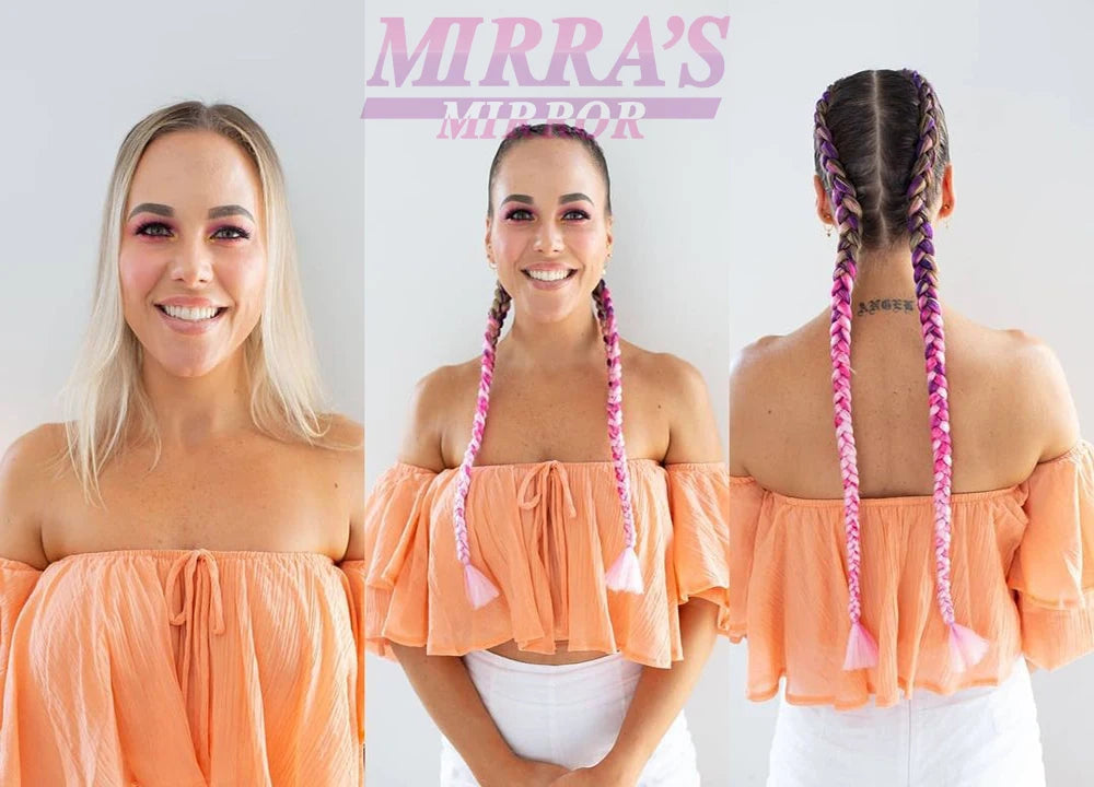 6 Bundles Jumbo Synthetic Braiding Hair - Various Colors Available