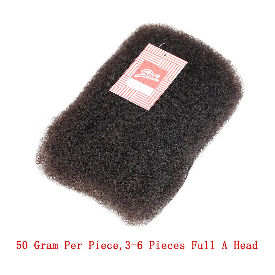 Afro Kinky Bulk Human Hair For Braiding (Lightweight) Various Colors Available