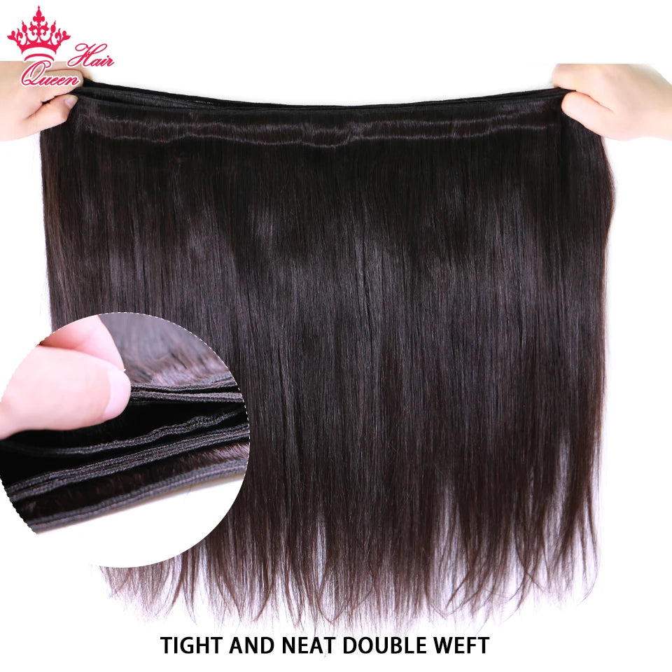 Straight Unprocessed Raw Human Hair Bundles - Natural Color