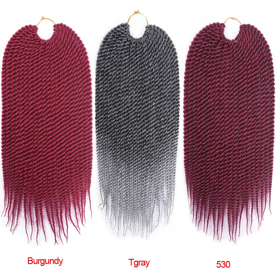 Synthetic Crochet Senegalese Twist Hair - Various Colors Available