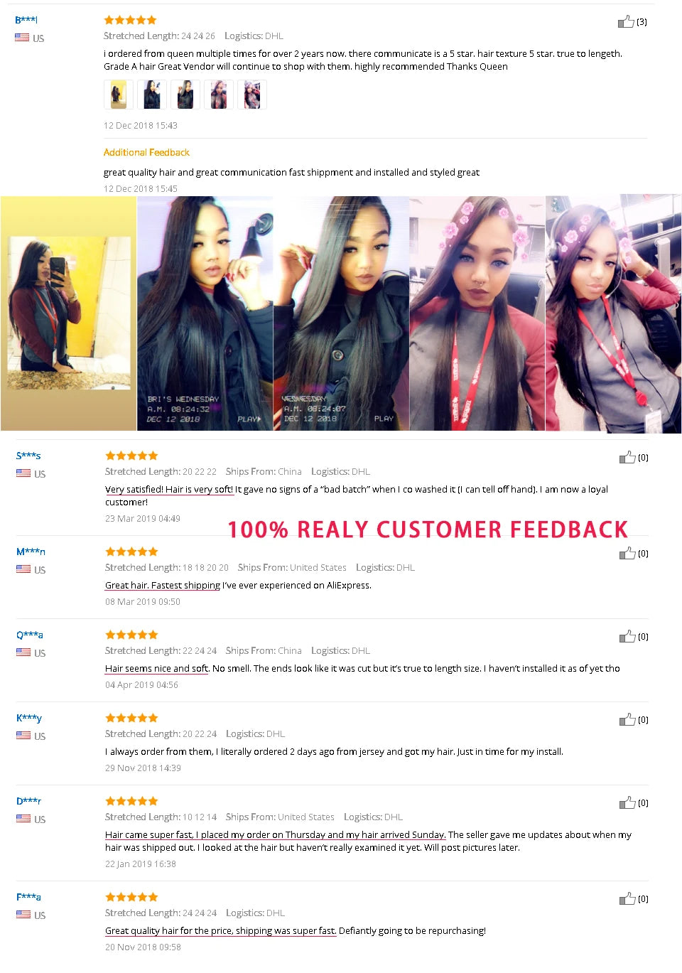 Straight Unprocessed Raw Human Hair Bundles - Natural Color