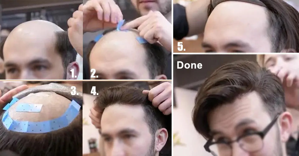 Hair Replacement System (Toupee) - Human Hair Fine Mono NPU, Various Curl Patterns Available