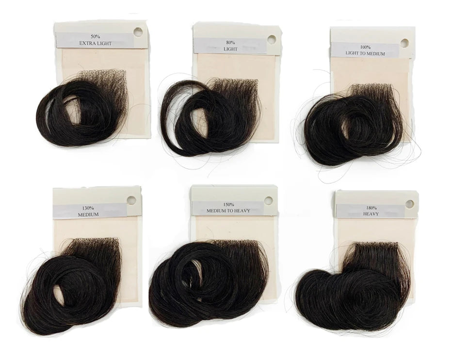 0.08mm Thickness PU Poly Base Double Knotted Toupee Human Hair - Capillary Prothesis