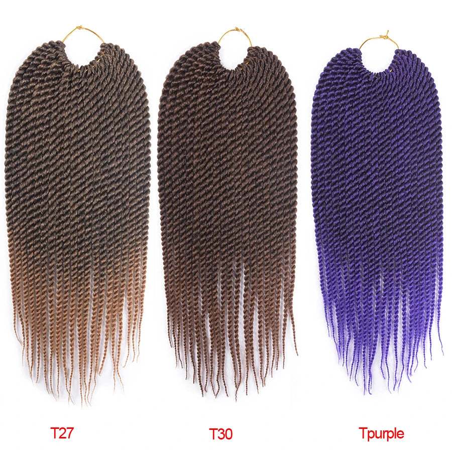 Synthetic Crochet Senegalese Twist Hair - Various Colors Available