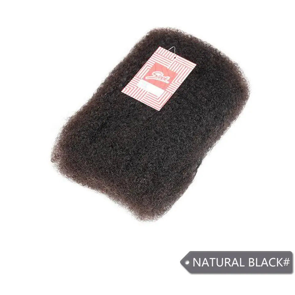 Afro Kinky Bulk Human Hair For Braiding (Lightweight) Various Colors Available