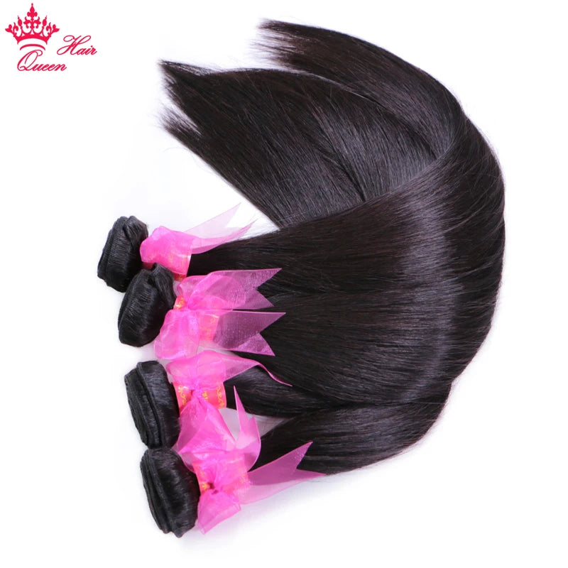 Straight Unprocessed Raw Human Hair Bundles - Natural Color