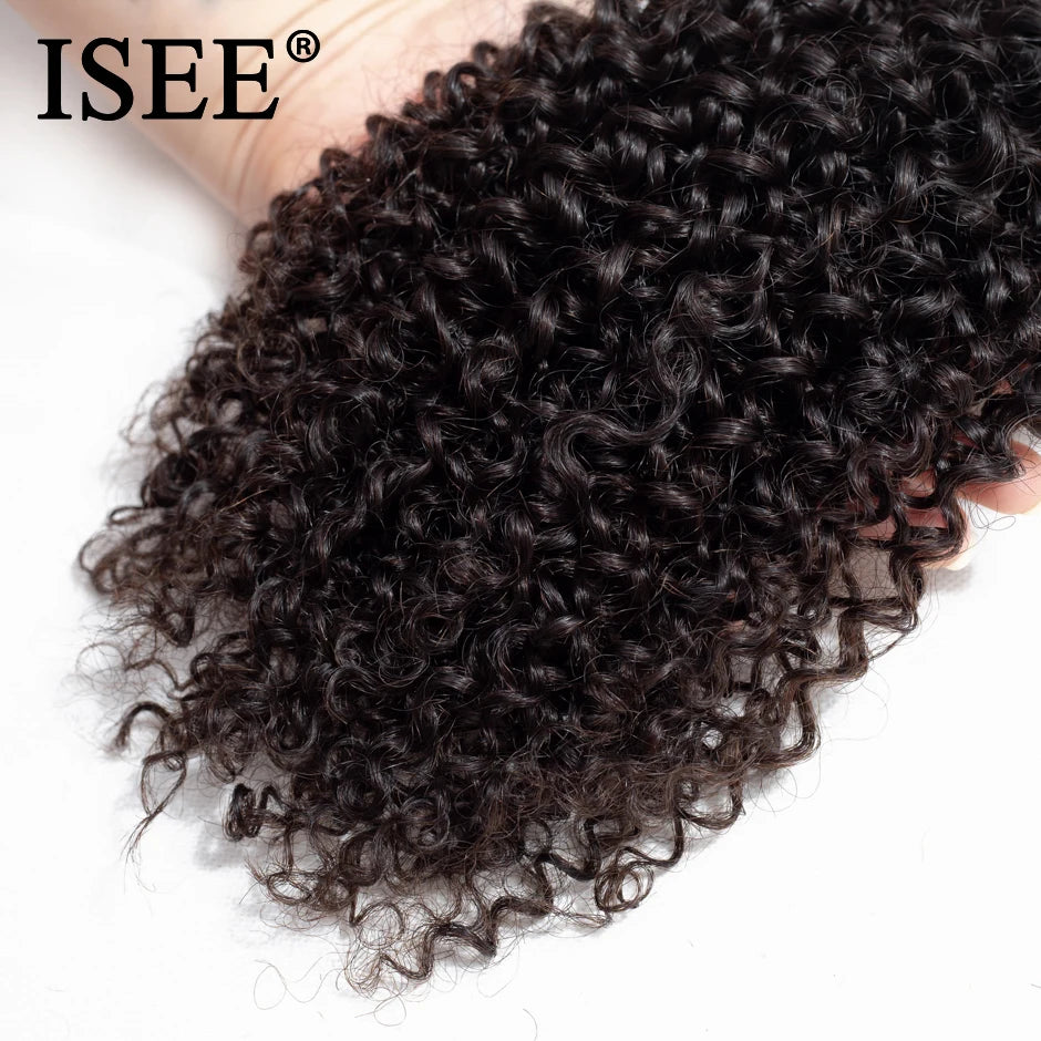 Kinky Curly 100% Unprocessed Virgin Human Hair Bundles Nature Color