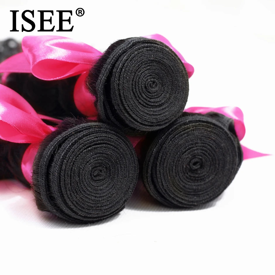 Kinky Curly 100% Unprocessed Virgin Human Hair Bundles Nature Color