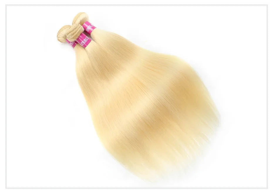 613 Blonde Brazilian Remy Straight Human Hair - Various Lengths