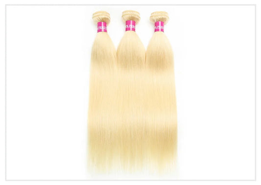613 Blonde Brazilian Remy Straight Human Hair - Various Lengths