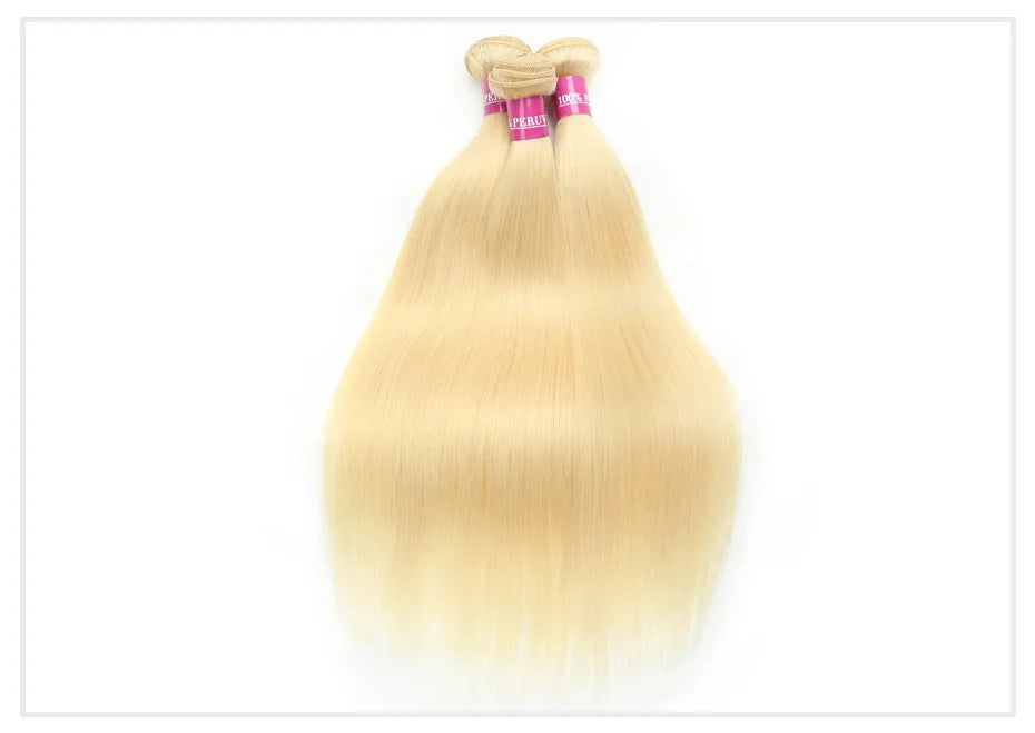 613 Blonde Brazilian Remy Straight Human Hair - Various Lengths