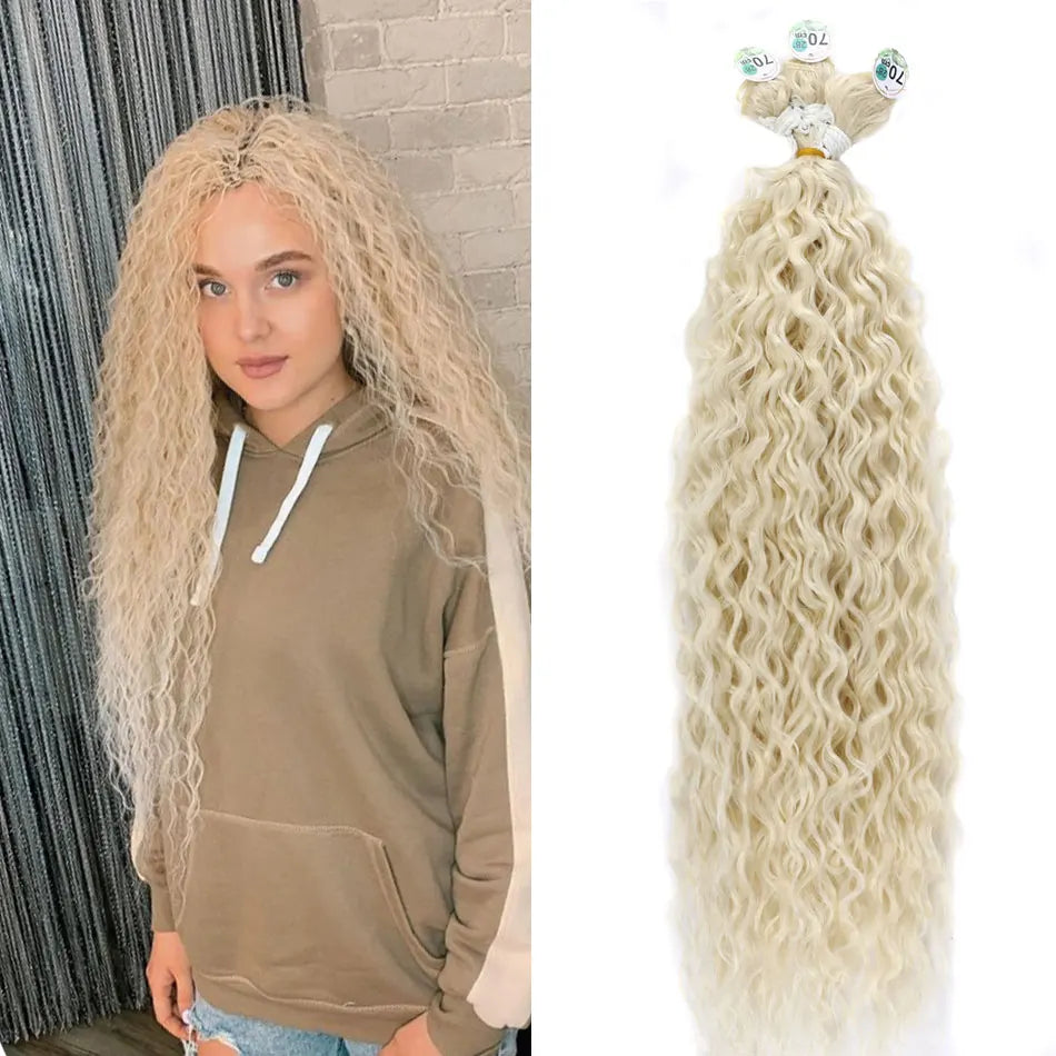 Kinky Curly Bundles Synthetic Hair - Various Colors Available
