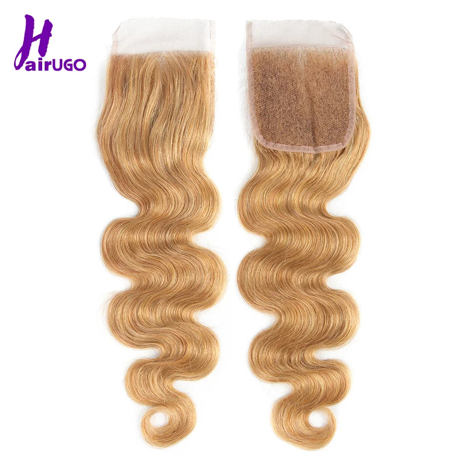 Closures with baby hair - 27# Honey Blonde 100% Human Hair - Various Options Available