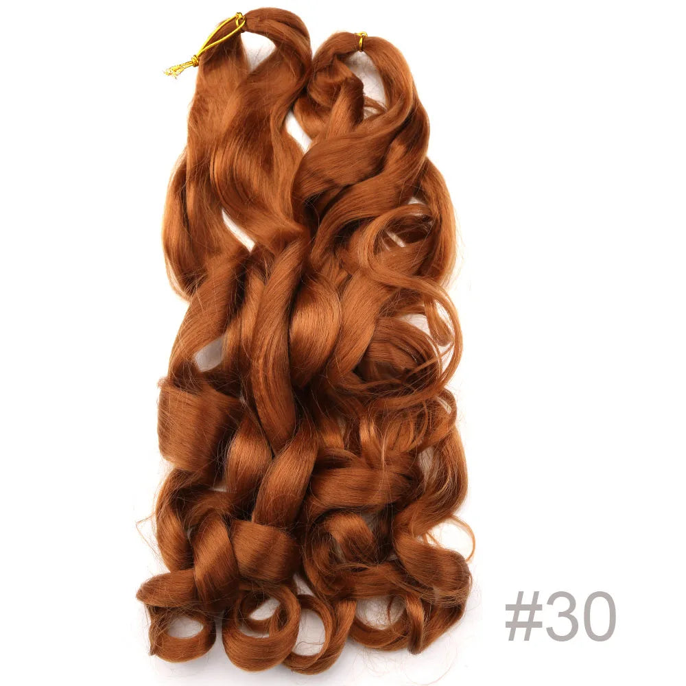 Spiral Curls Pre-Stretched Braiding Hair - Various Ombre Selections
