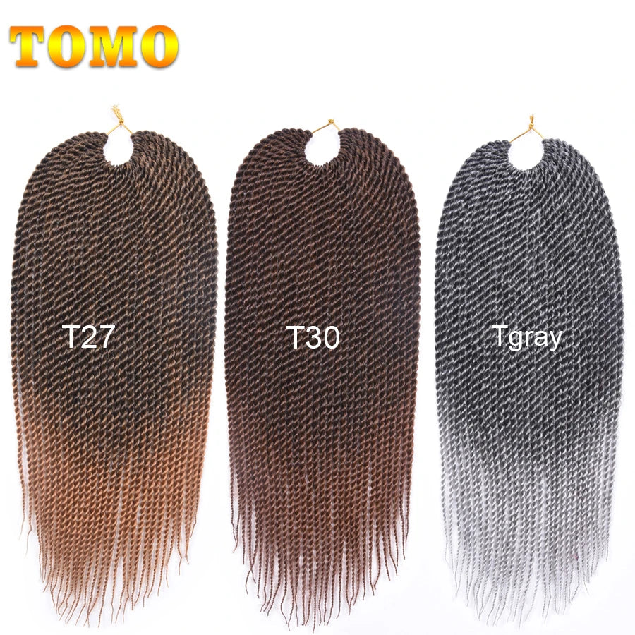 Senegalese Twist Synthetic Crochet Braided Hair - Various Colors Available