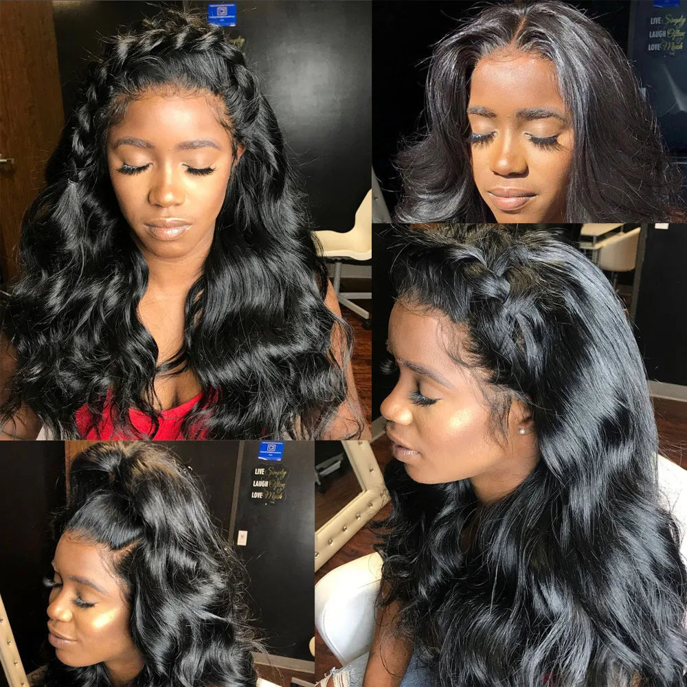 Body Wave U Part Unprocessed Human Hair Wigs
