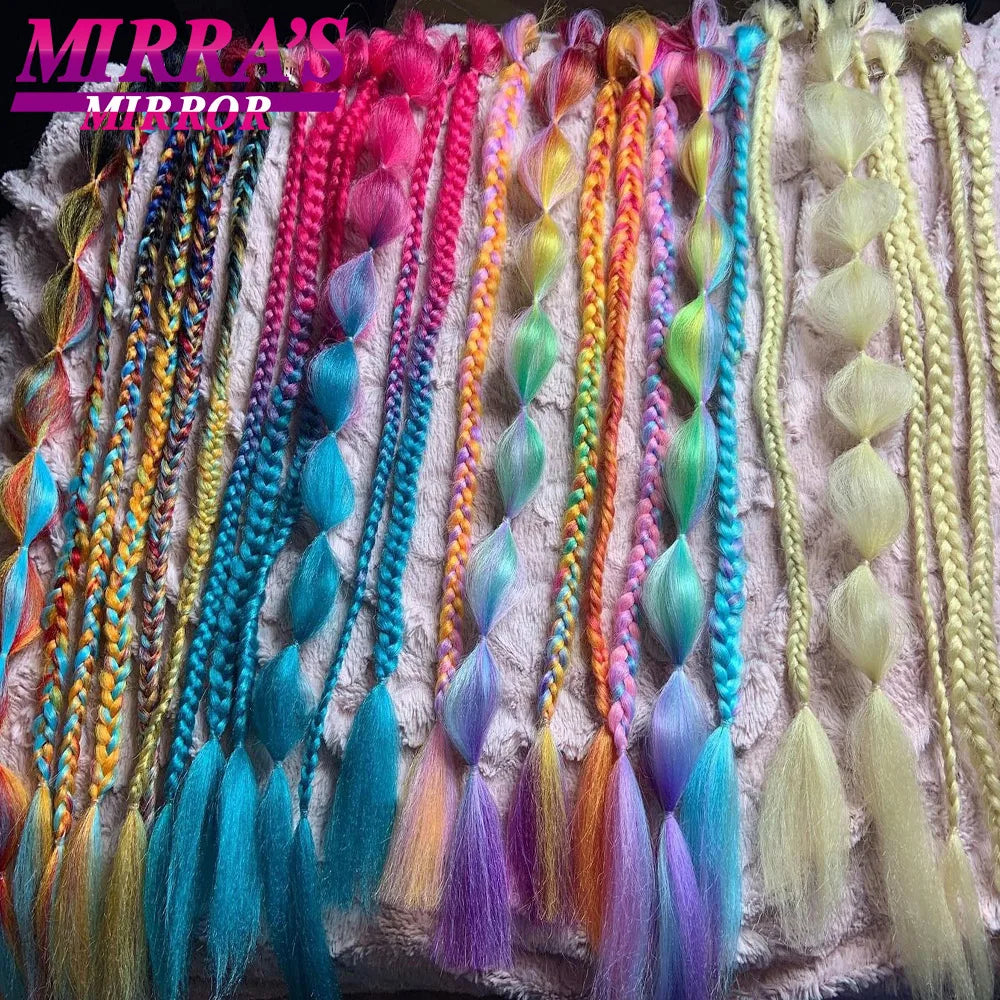 6 Bundles Jumbo Synthetic Braiding Hair - Various Colors Available