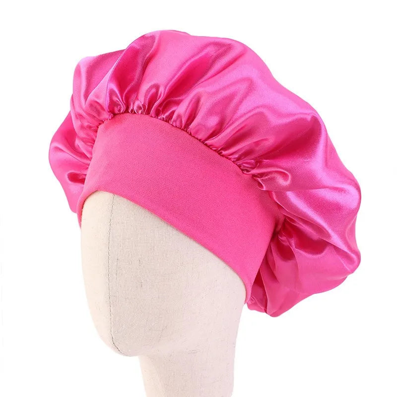 Girls Satin Wide Band Bonnet For Babies/Children