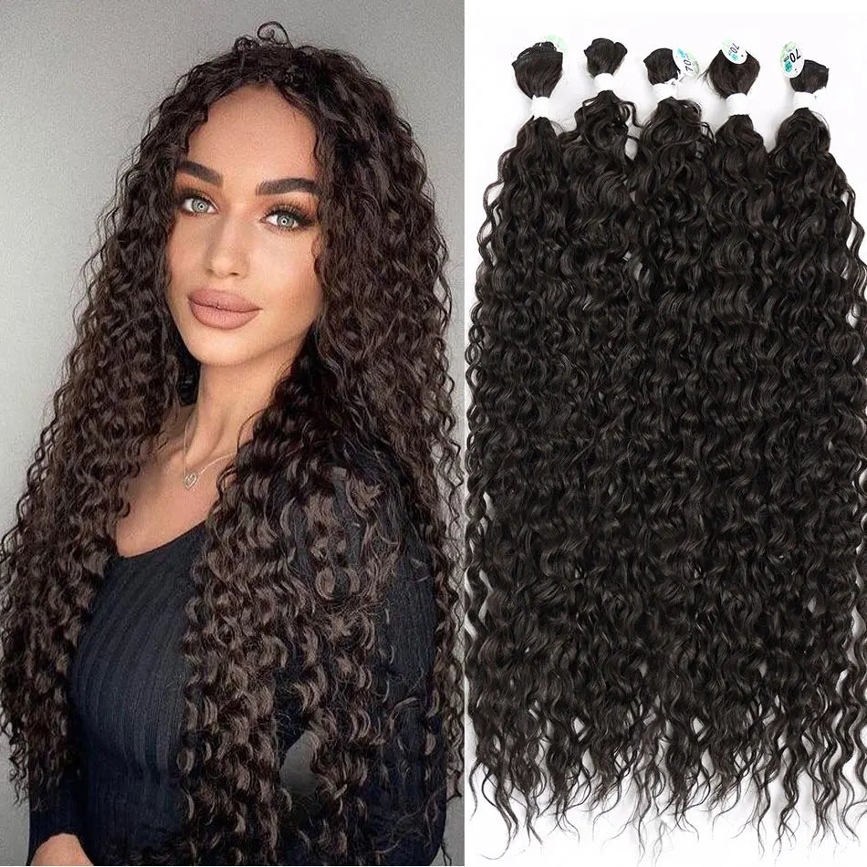 Kinky Curly Bundles Synthetic Hair - Various Colors Available