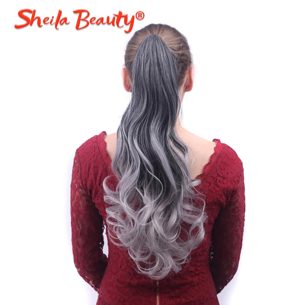 Synthetic Drawstring Long Curly Ponytail - Other Colors Available